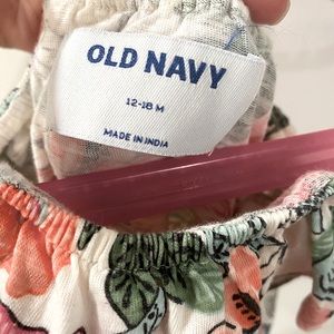 Brand: Old navy,size:12-18M,color:Floral.